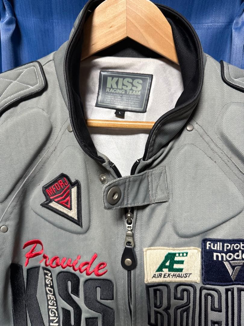 ビン KISS RACING キスレーシング ライディングジャケット L