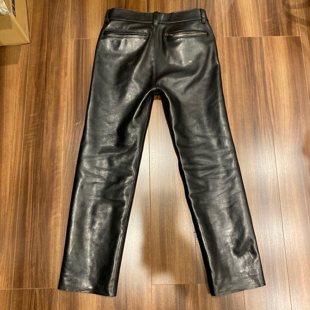 .*k様 キムタク着用 MASSES LEATHER PANTS Sサイズ