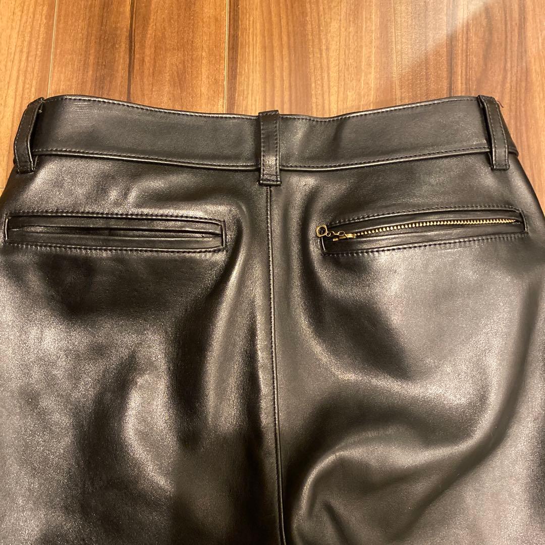 .*k様 キムタク着用 MASSES LEATHER PANTS Sサイズ