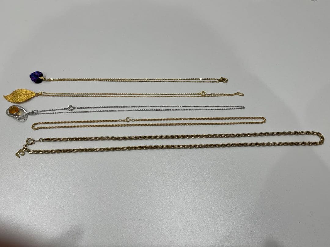 メッキネックレス　5点セット