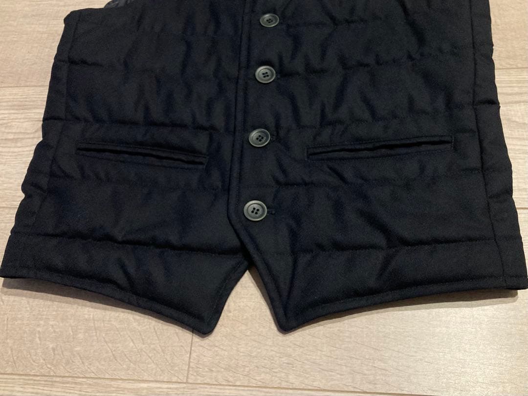 HERNO ダウンベスト ネイビー 44 S ウール