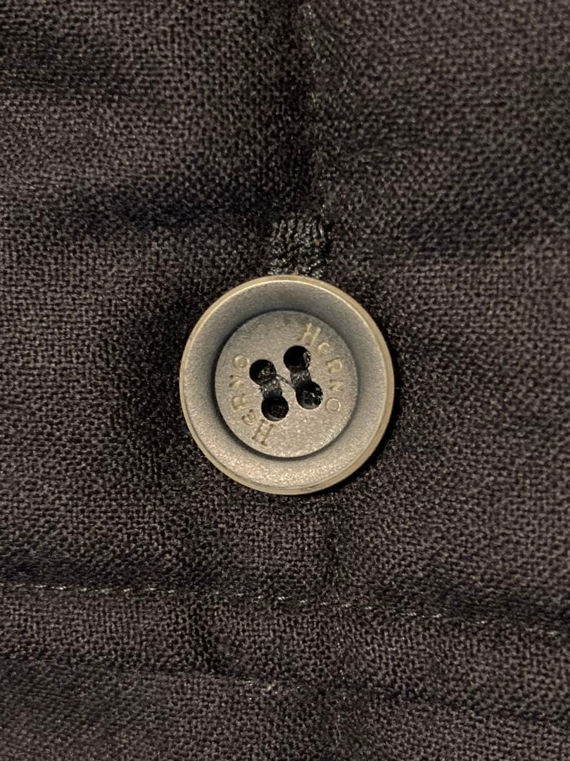 HERNO ダウンベスト ネイビー 44 S ウール