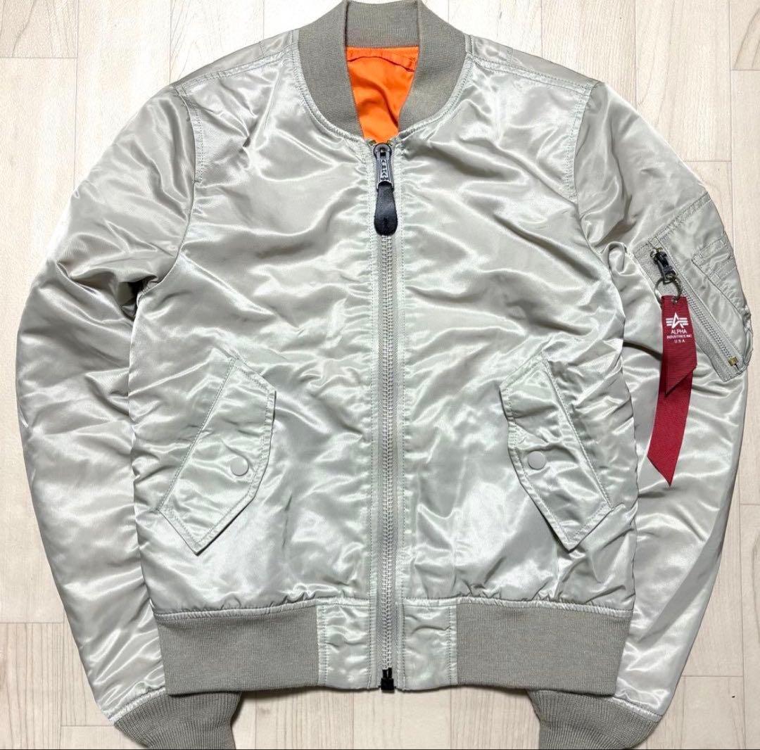 o*i様 シルバー MA-1 フライトジャケット