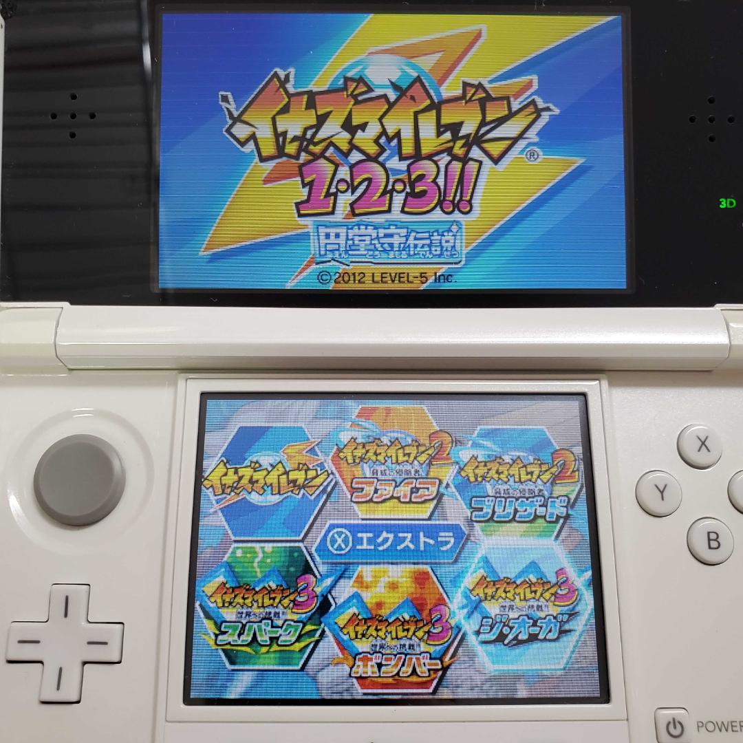 【希少】【動作確認済み】イナズマイレブン 1・2・3!! 円堂守伝説 3DS