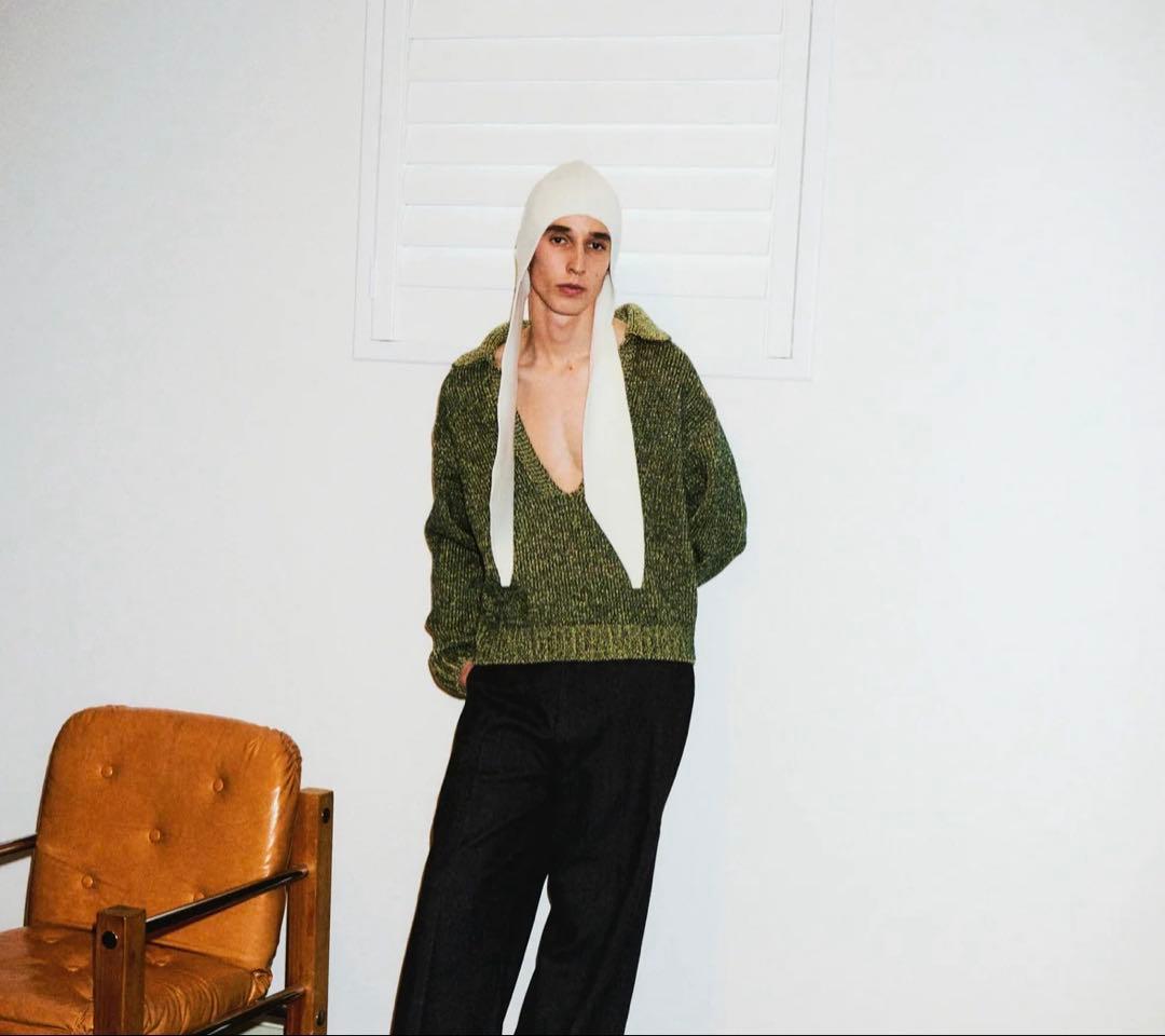 NKNIT ンニット　wool KNIT muffler cap