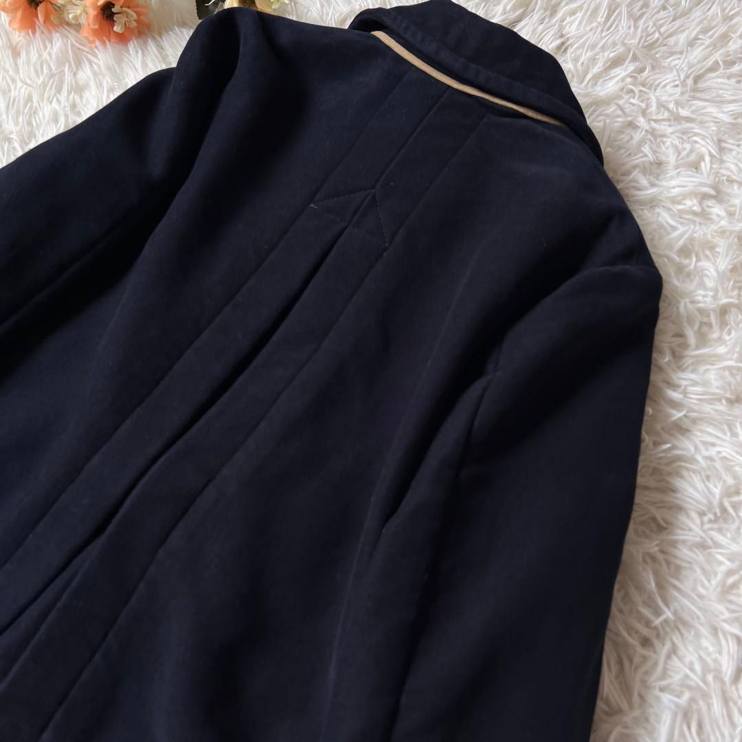 45R コットン フランネル の アニー フォーピー ジャケット ネイビー