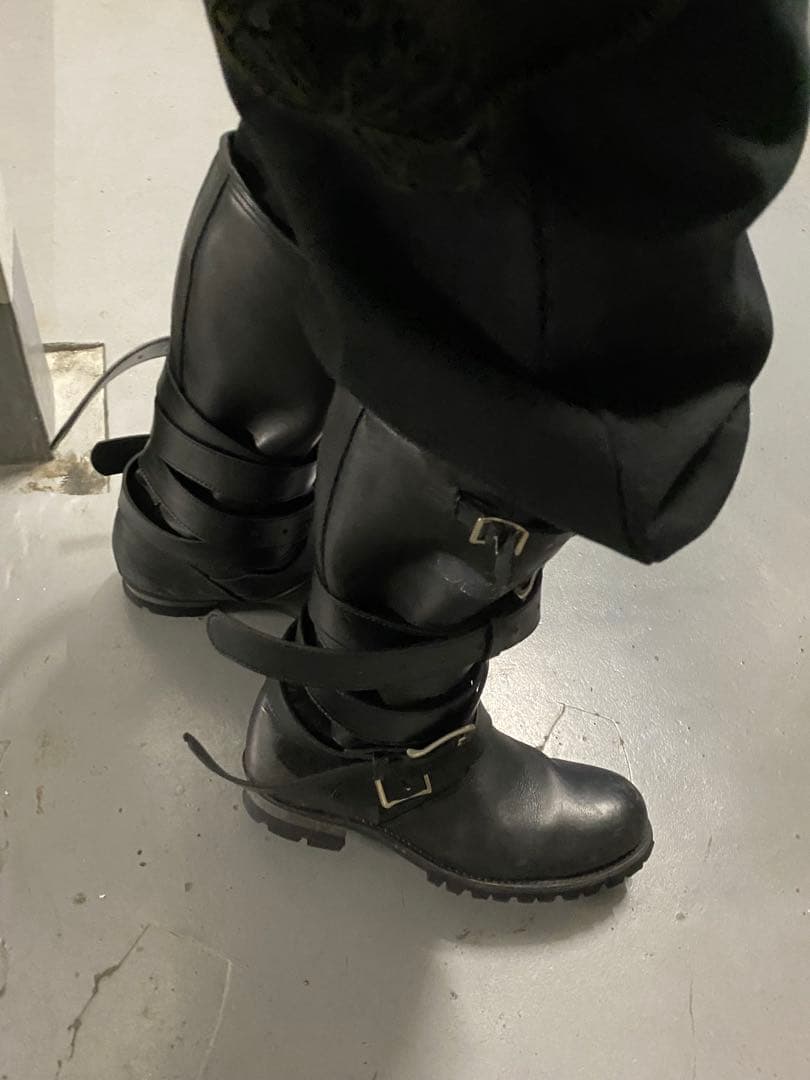 靴 DOUBLE H WEST BIKER BOOTS