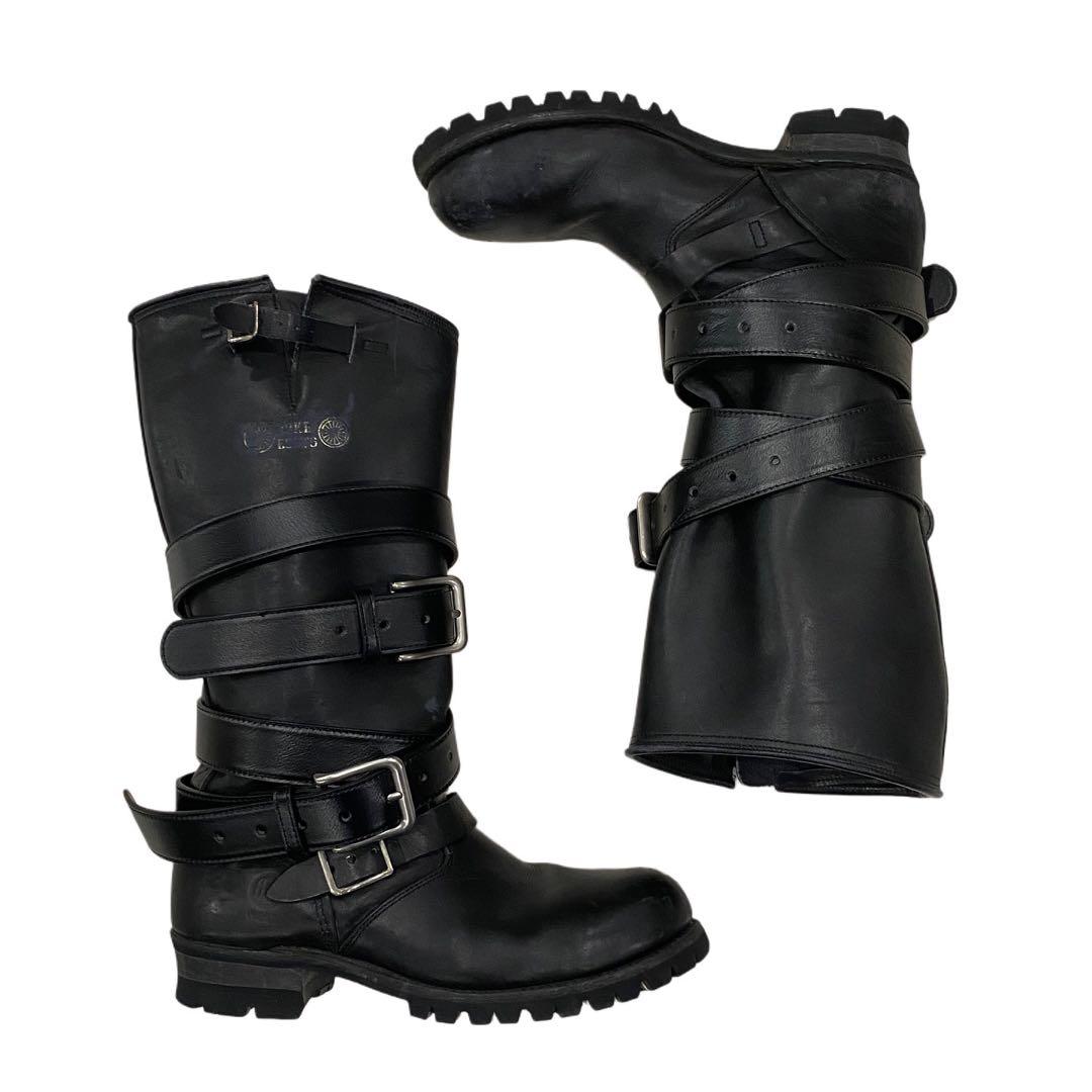 靴 DOUBLE H WEST BIKER BOOTS
