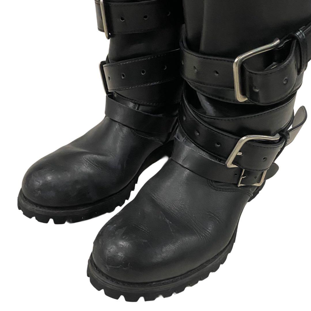 靴 DOUBLE H WEST BIKER BOOTS