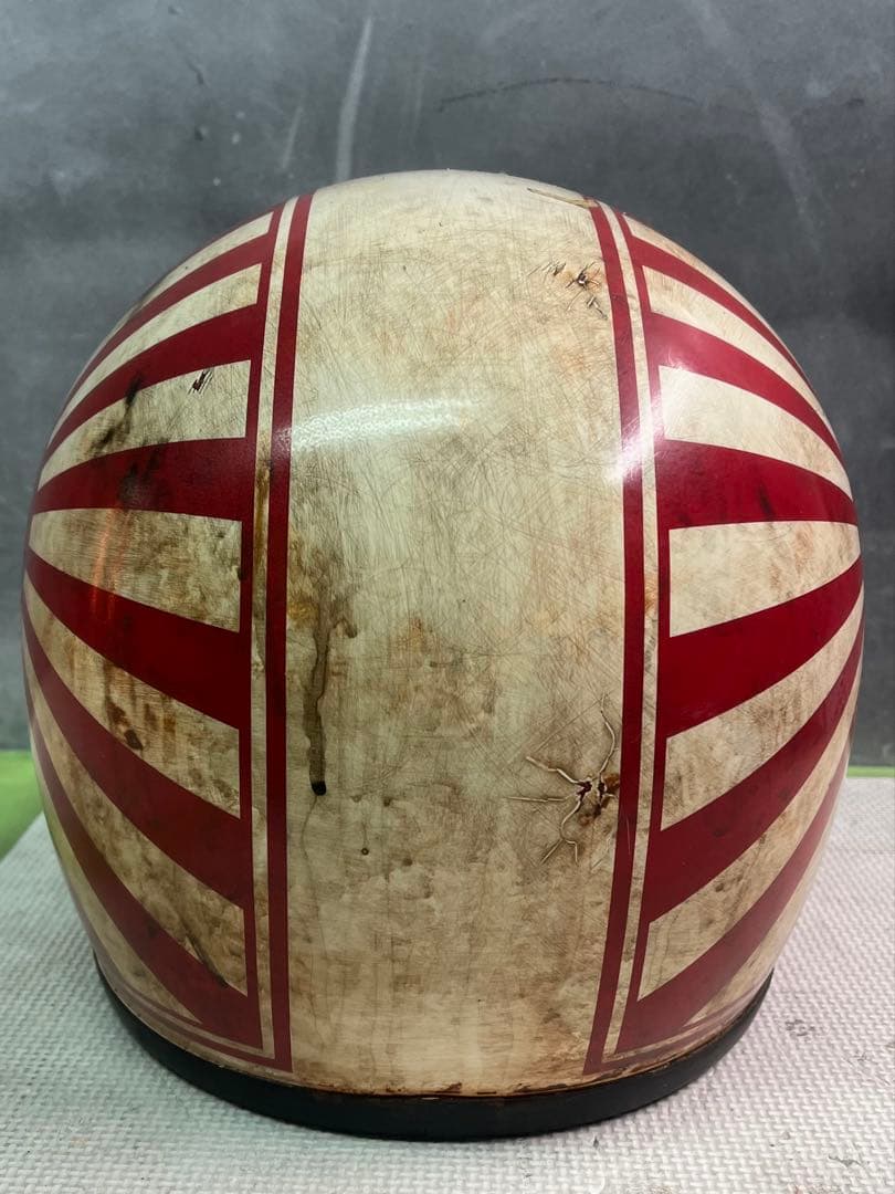 族ヘル　一点物カスタムペイントエイジング加工　神風特攻ヴィンテージ　フルフェイス