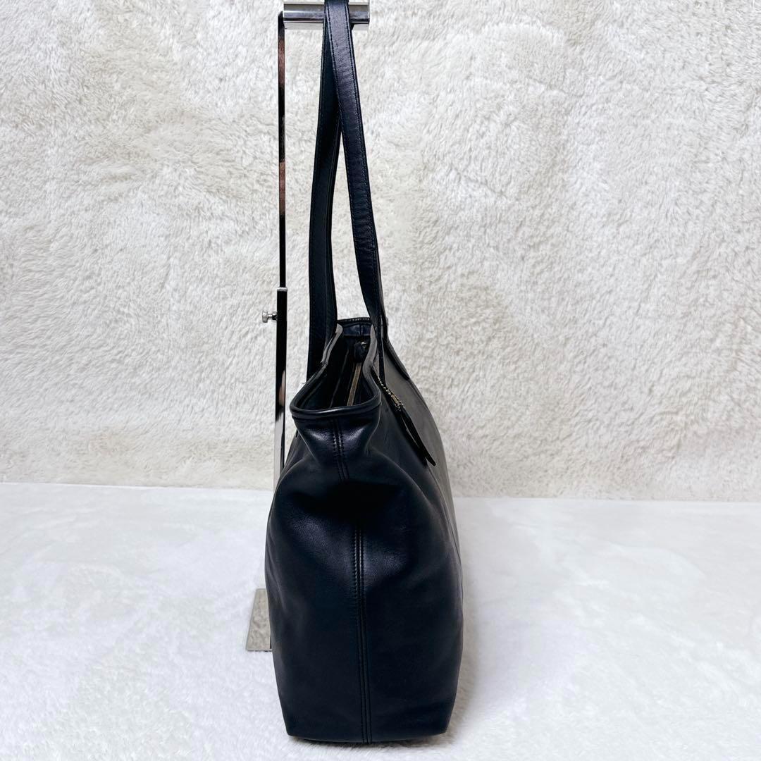 バッグ COACH Old Coach Black 90s Tote Bag rare
