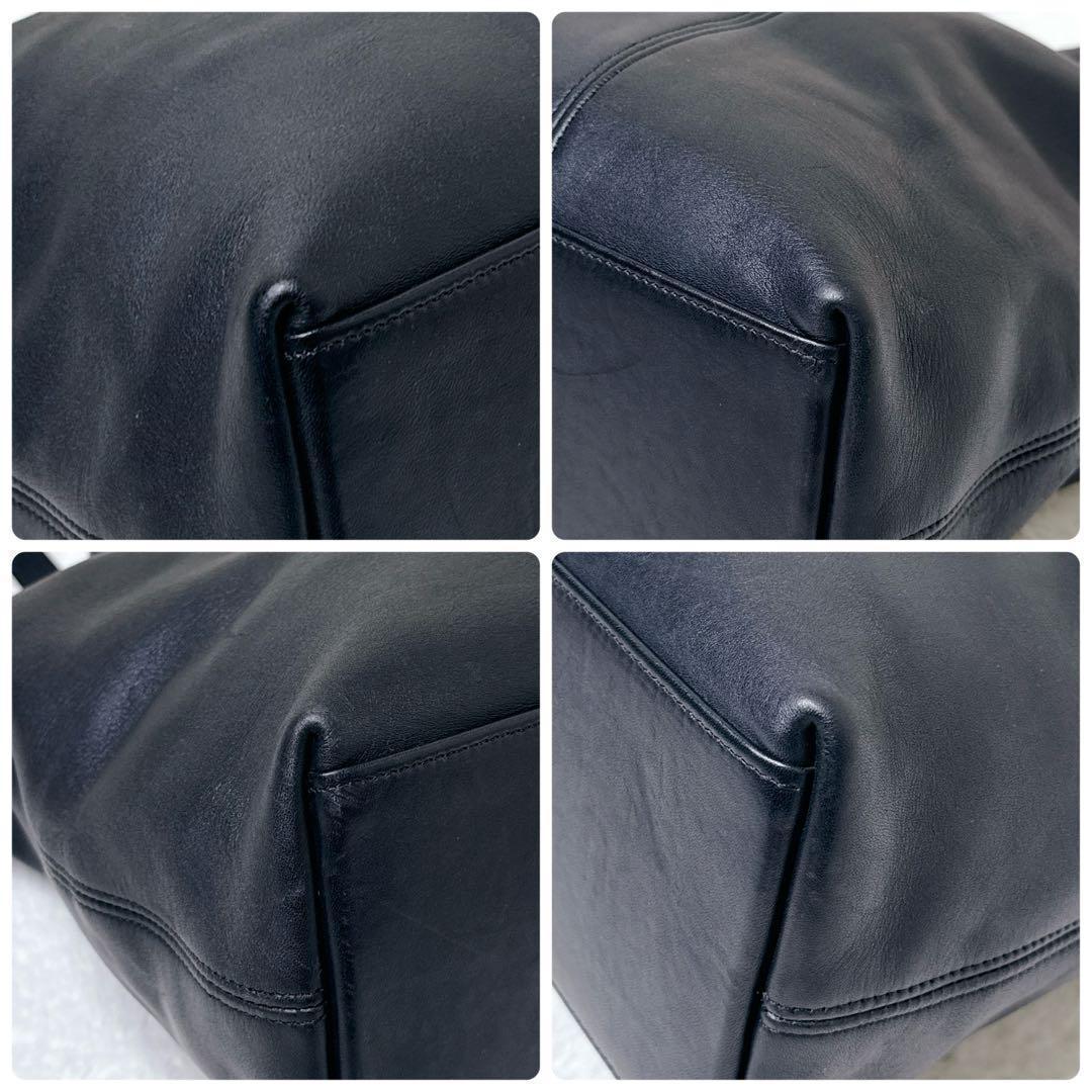 バッグ COACH Old Coach Black 90s Tote Bag rare