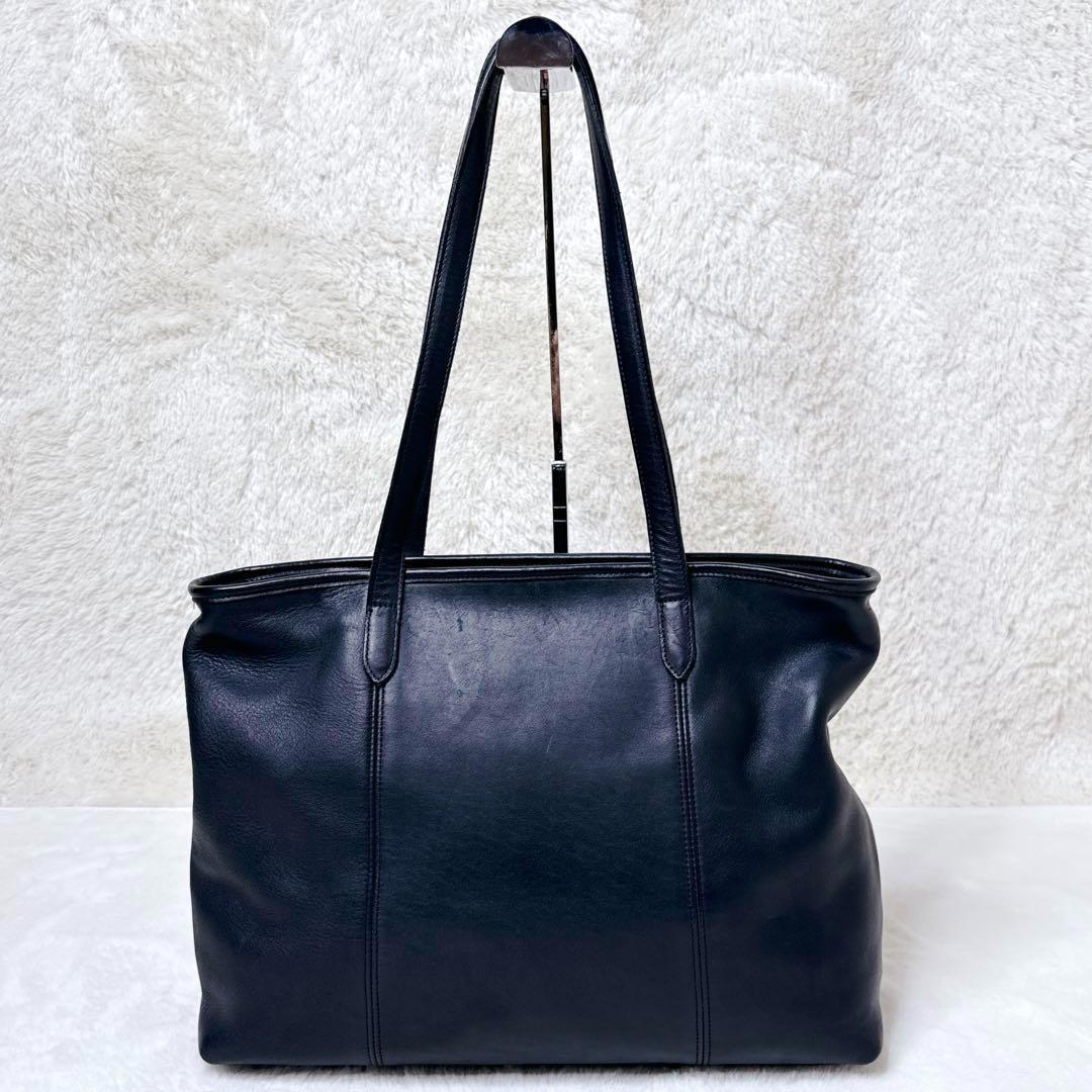 バッグ COACH Old Coach Black 90s Tote Bag rare