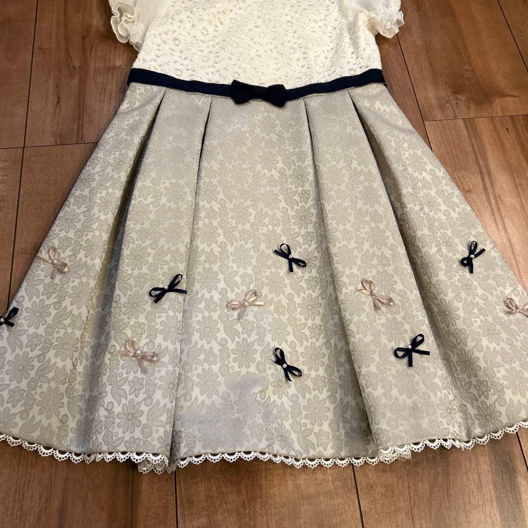 ショパン　ワンピース フラワージャガードアンサンブル 120 入学式 卒園式