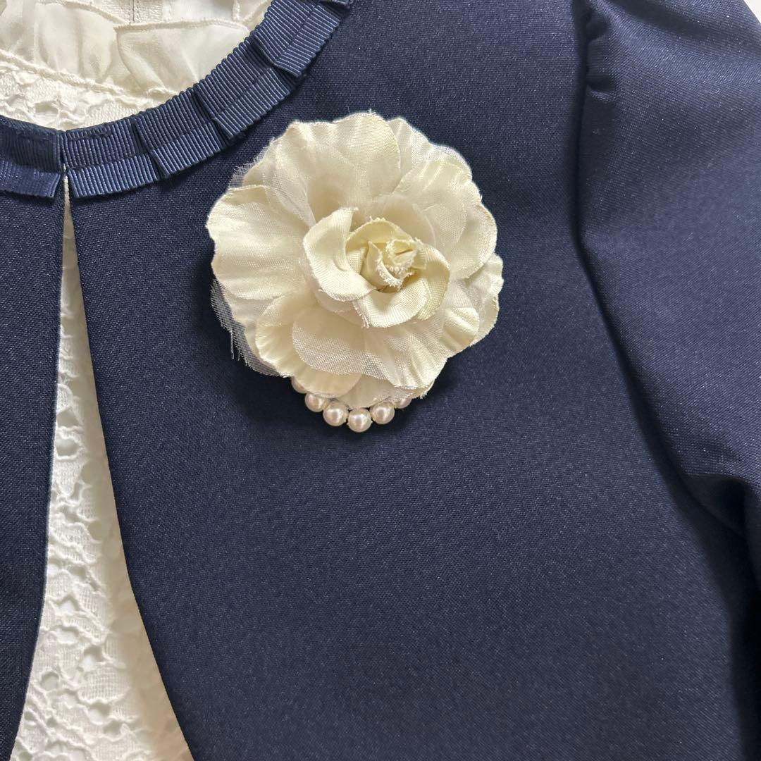 ショパン　ワンピース フラワージャガードアンサンブル 120 入学式 卒園式