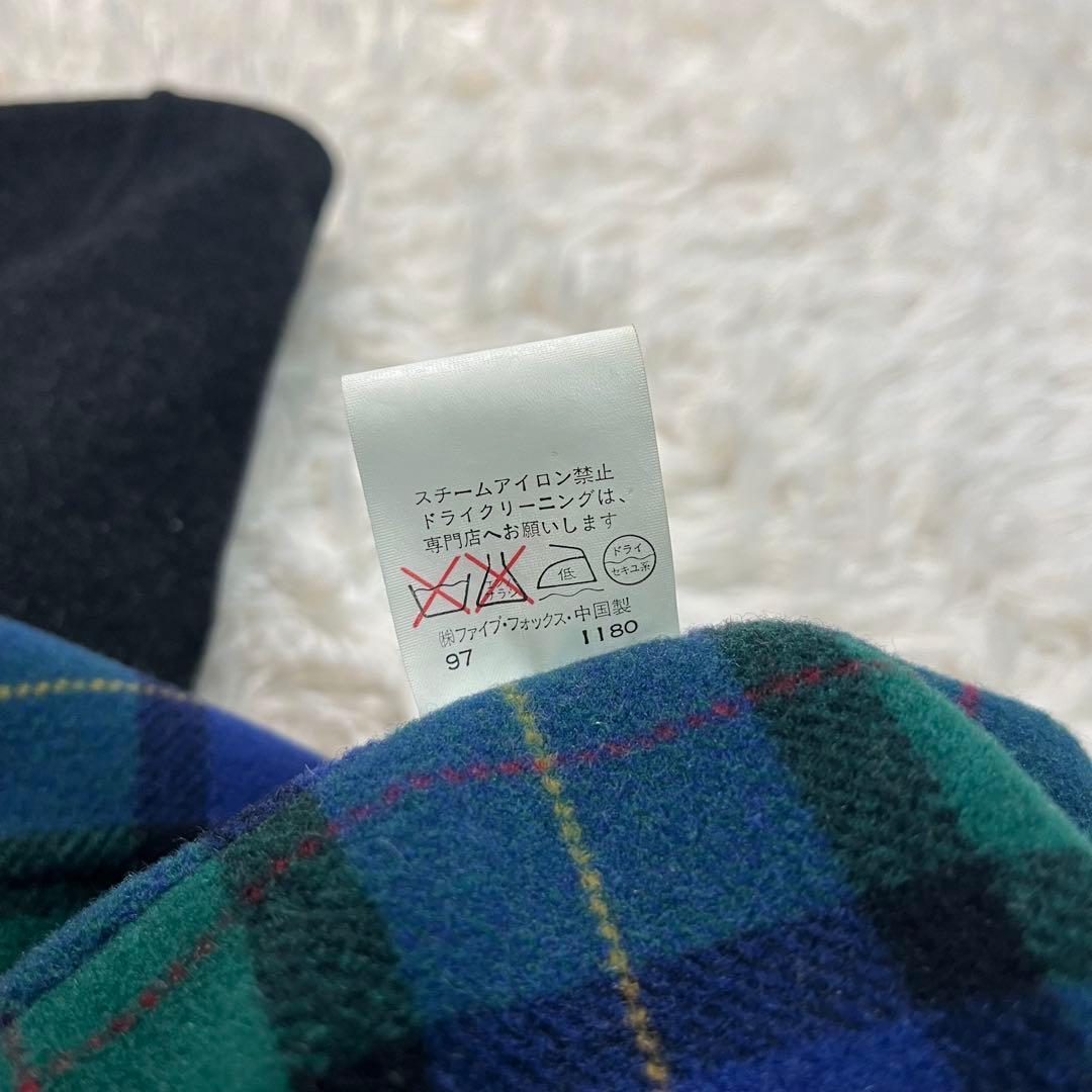 PPFM wool/nylon double face coat 裏チェック