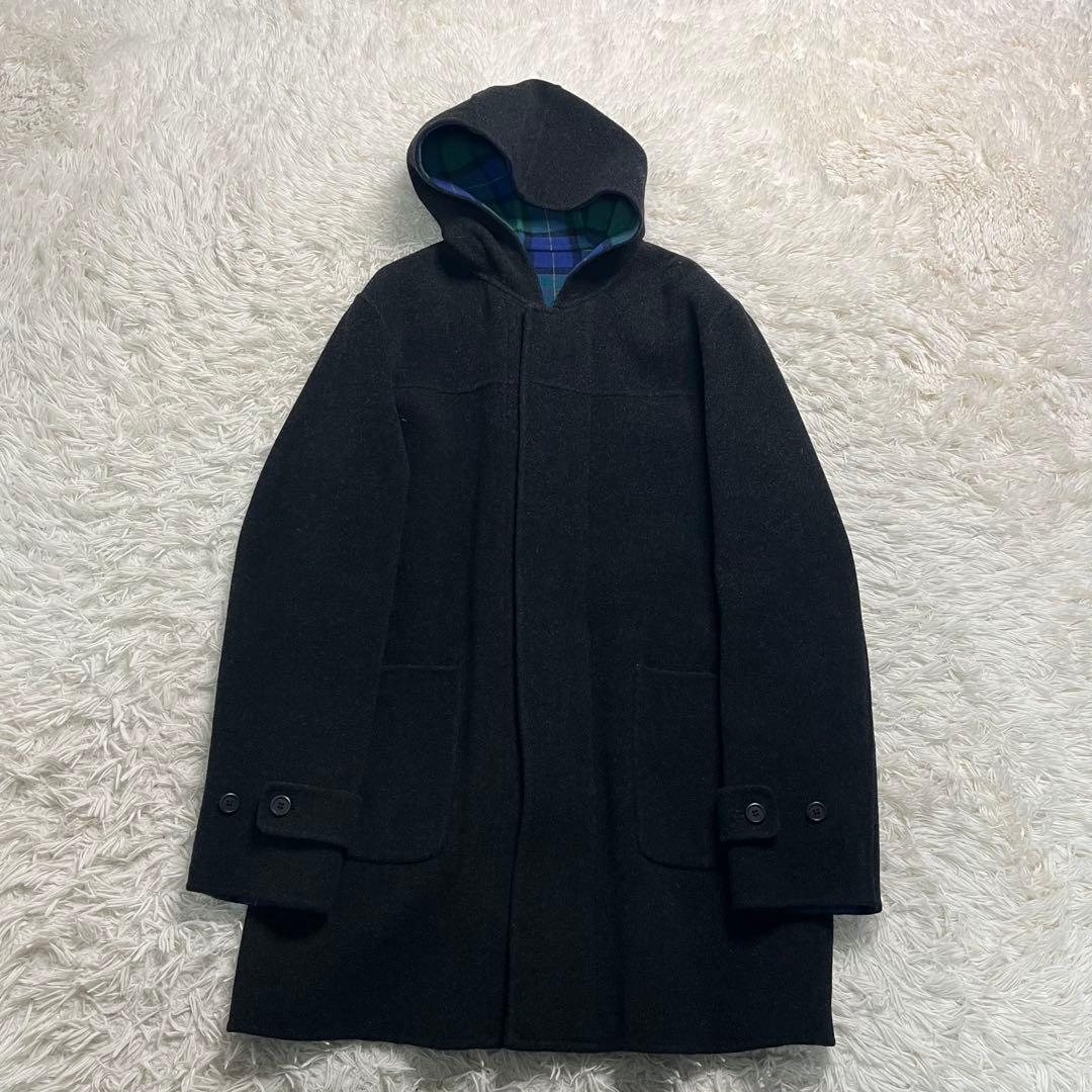 PPFM wool/nylon double face coat 裏チェック