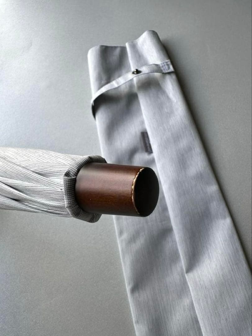 サンバリア100 2段折　moku 大判　グレー　完全遮光