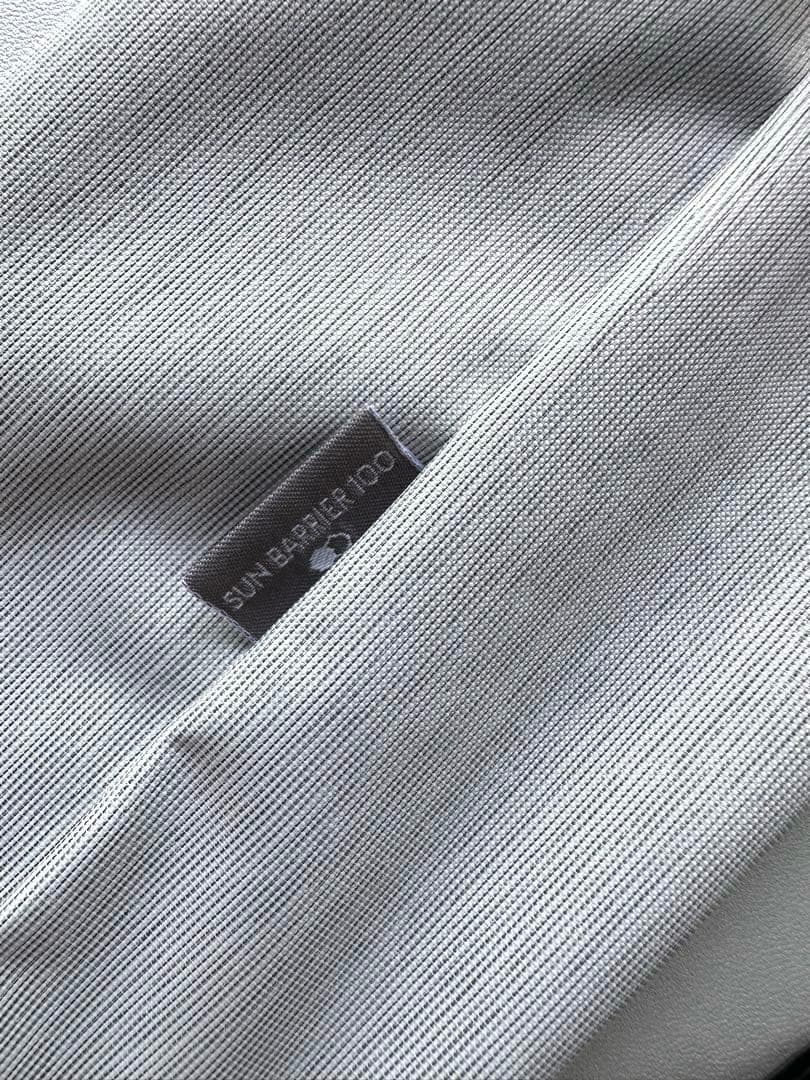 サンバリア100 2段折　moku 大判　グレー　完全遮光