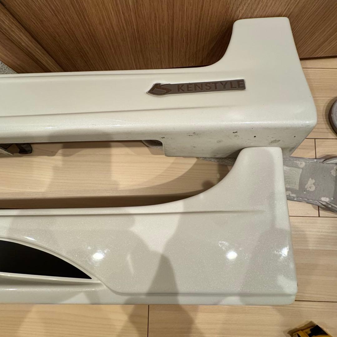 生産終了品 レア プリウス α ケンスタイル サイド ステップ エアロ 左右