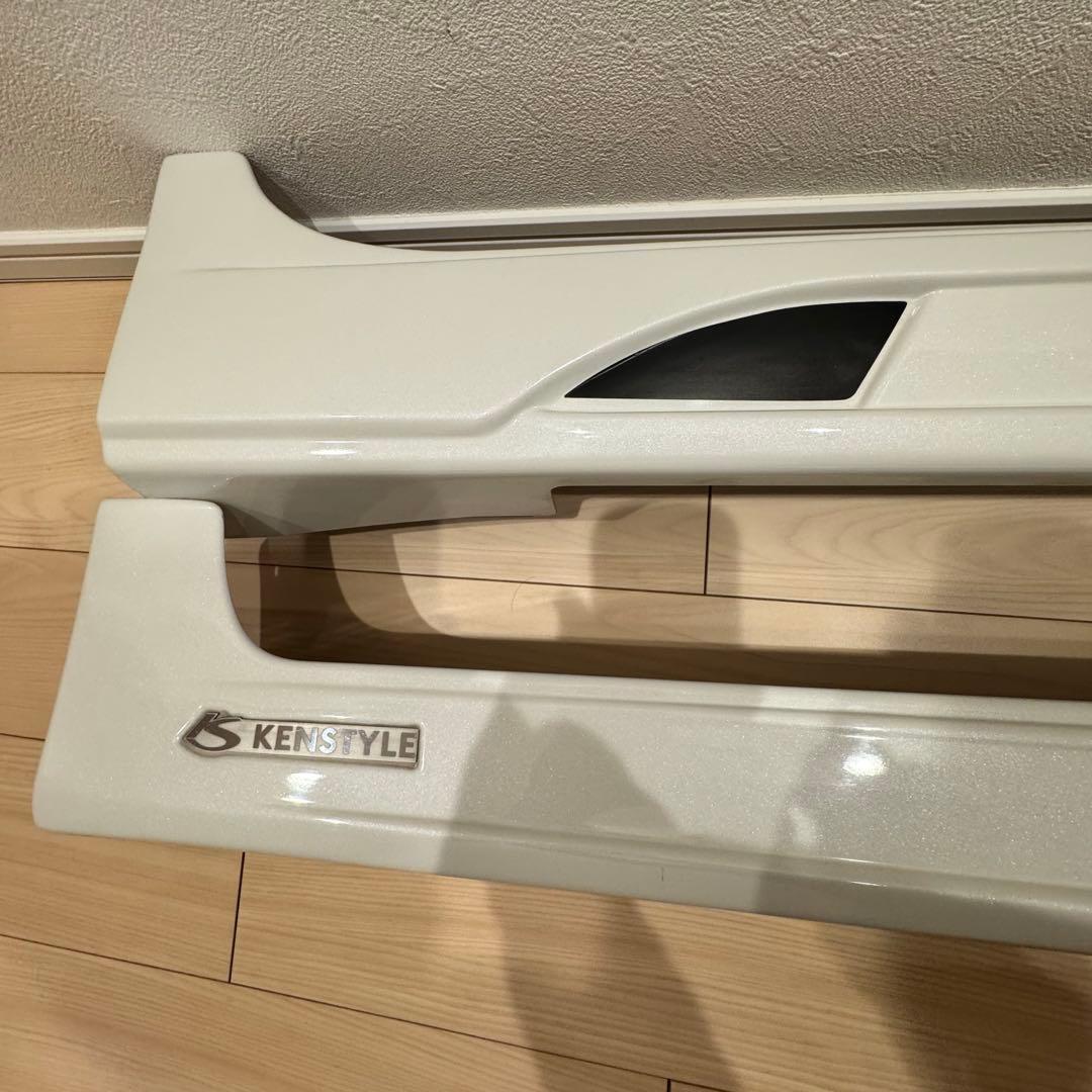 生産終了品 レア プリウス α ケンスタイル サイド ステップ エアロ 左右