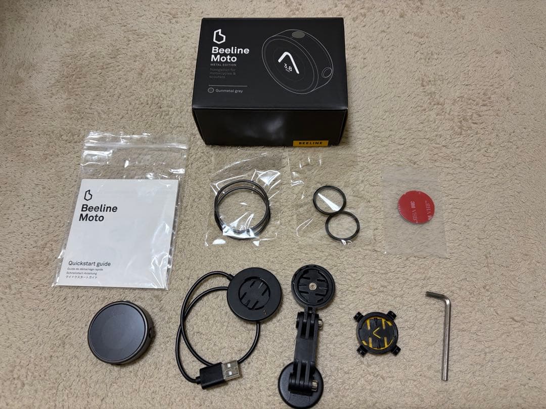 【中古】Beeline Moto ガンメタルグレー　バイク用ナビ