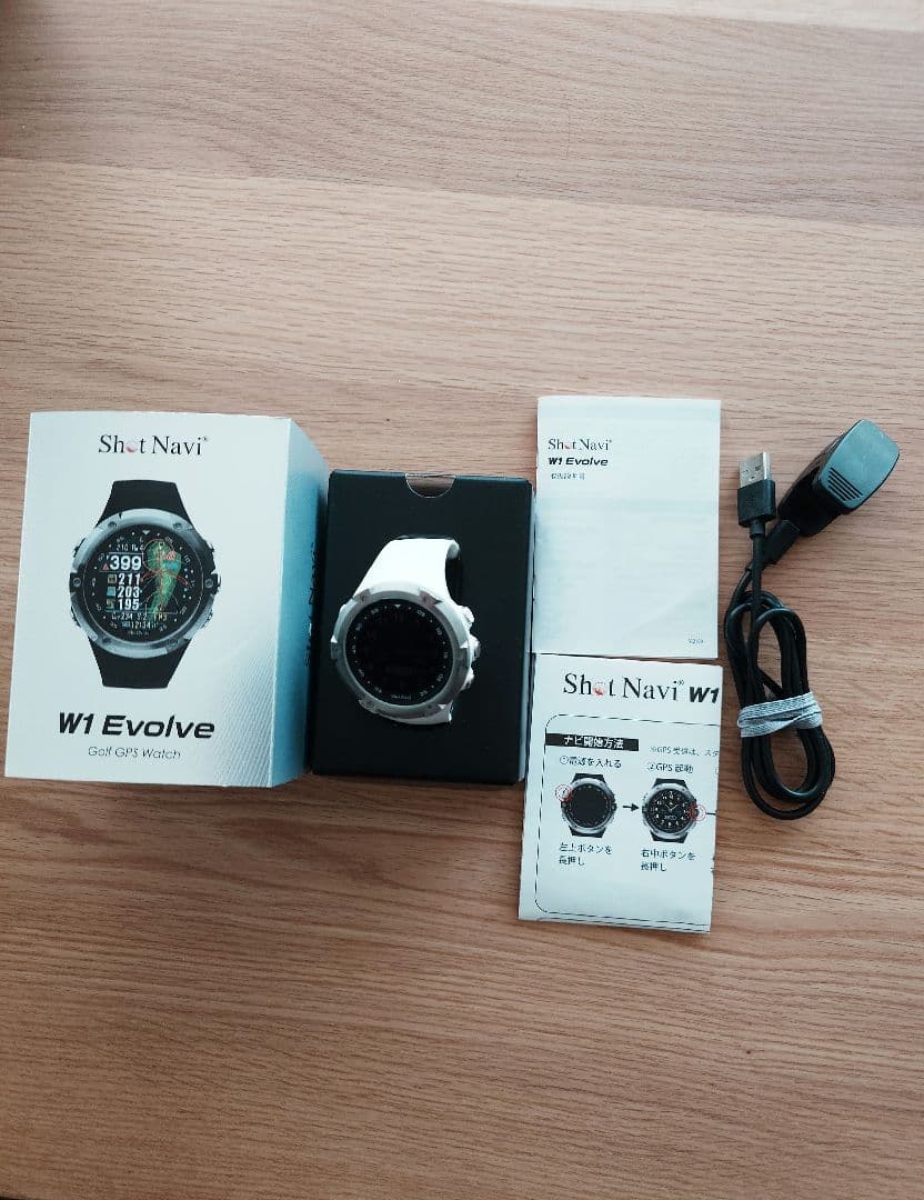 ショットナビ W1 Evolve（ホワイト） ゴルフナビ