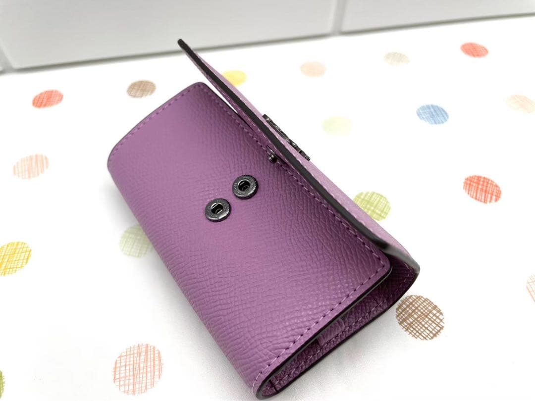 新品 未使用　COACH コーチ キーケース パープル　 財布 バッグ