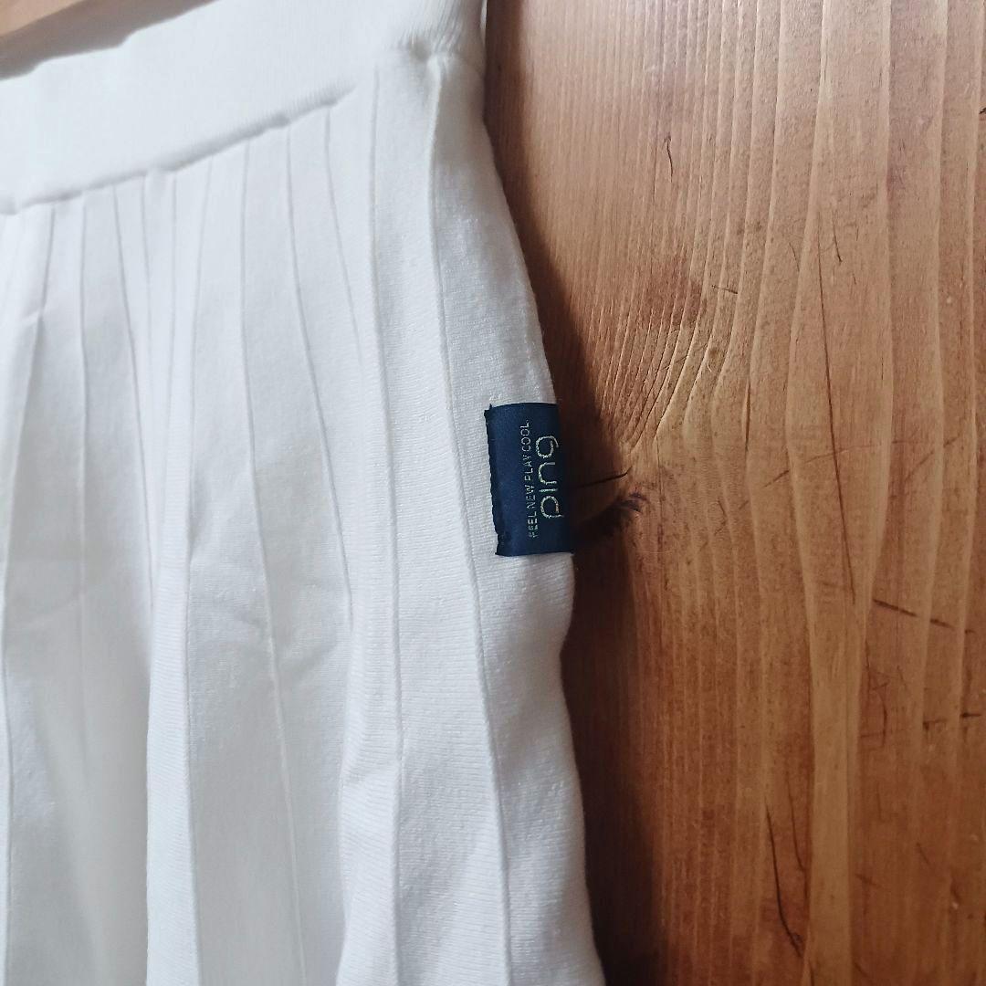 ピン　PING　レディース　セットアップ　リブニット　サイズS　ホワイト　ゴルフ