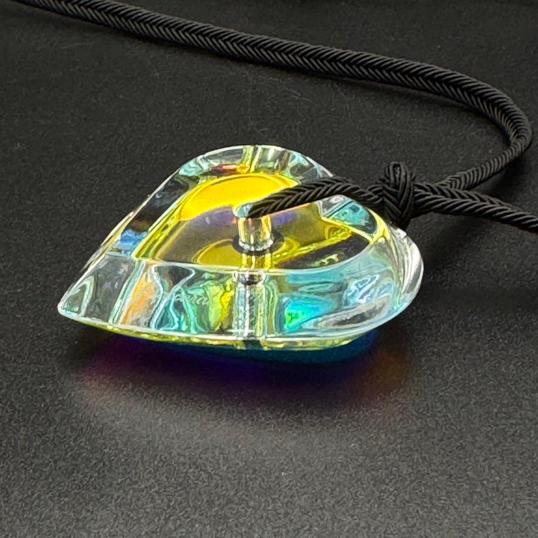 箱付き　Baccarat バカラ　イリゼ　ハート　ネックレス　美品　希少カラー