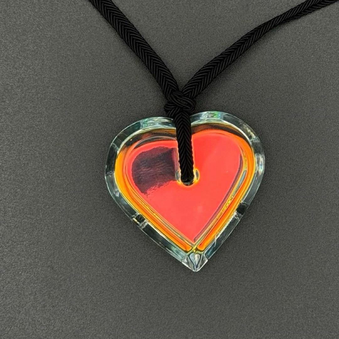 箱付き　Baccarat バカラ　イリゼ　ハート　ネックレス　美品　希少カラー