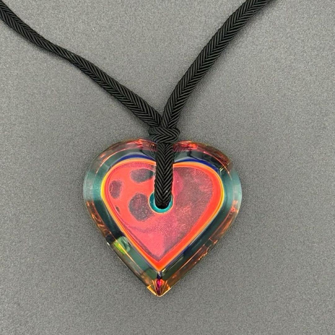 箱付き　Baccarat バカラ　イリゼ　ハート　ネックレス　美品　希少カラー