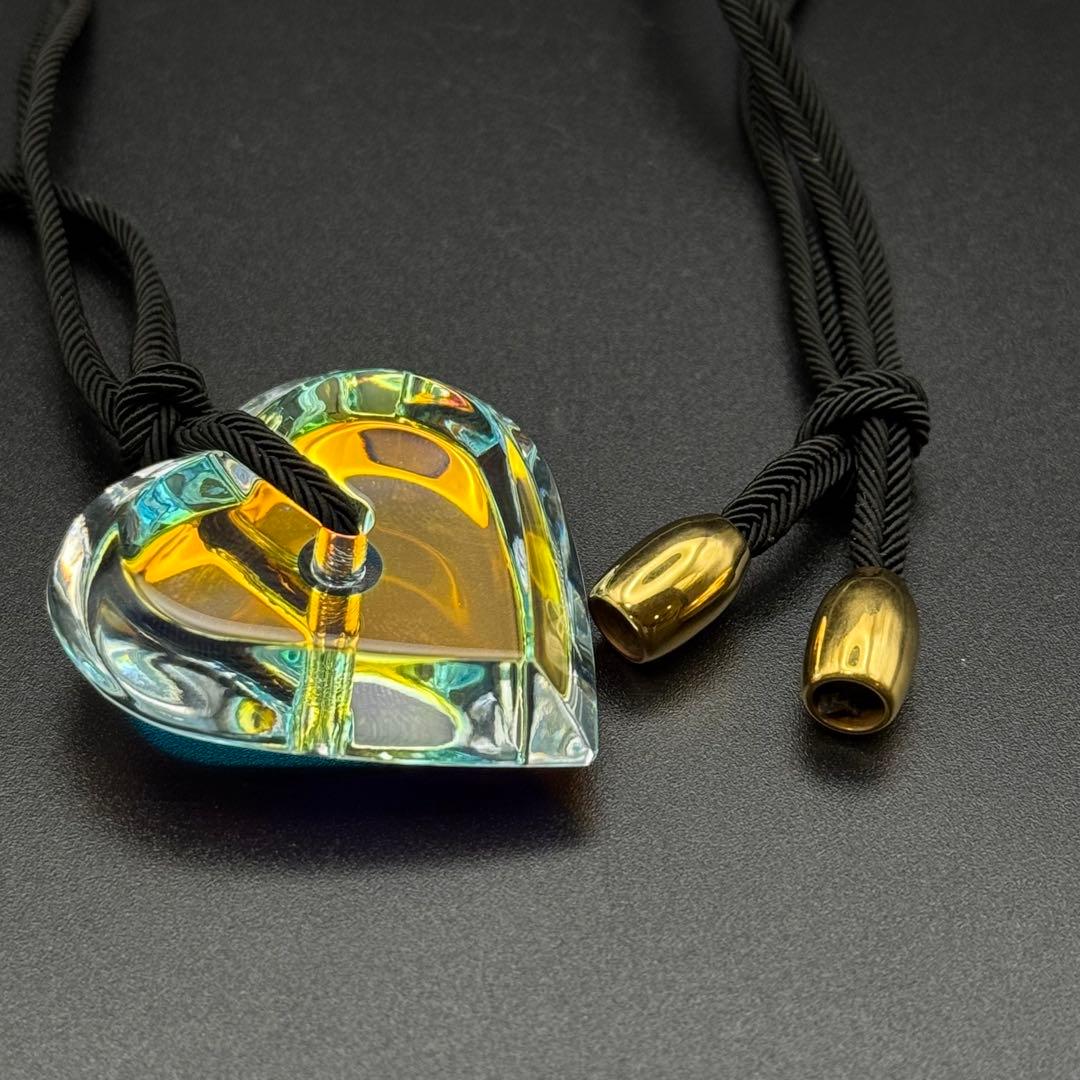 箱付き　Baccarat バカラ　イリゼ　ハート　ネックレス　美品　希少カラー
