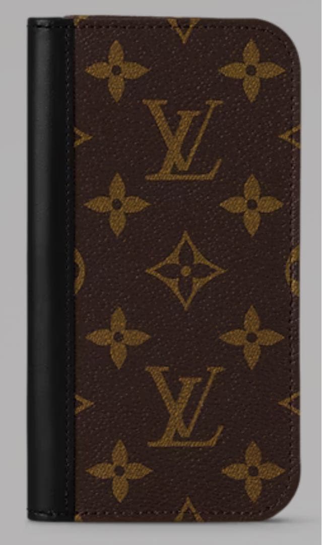 Louis Vuitton 手帳型iPhone15proケース羽田限定スタンプ