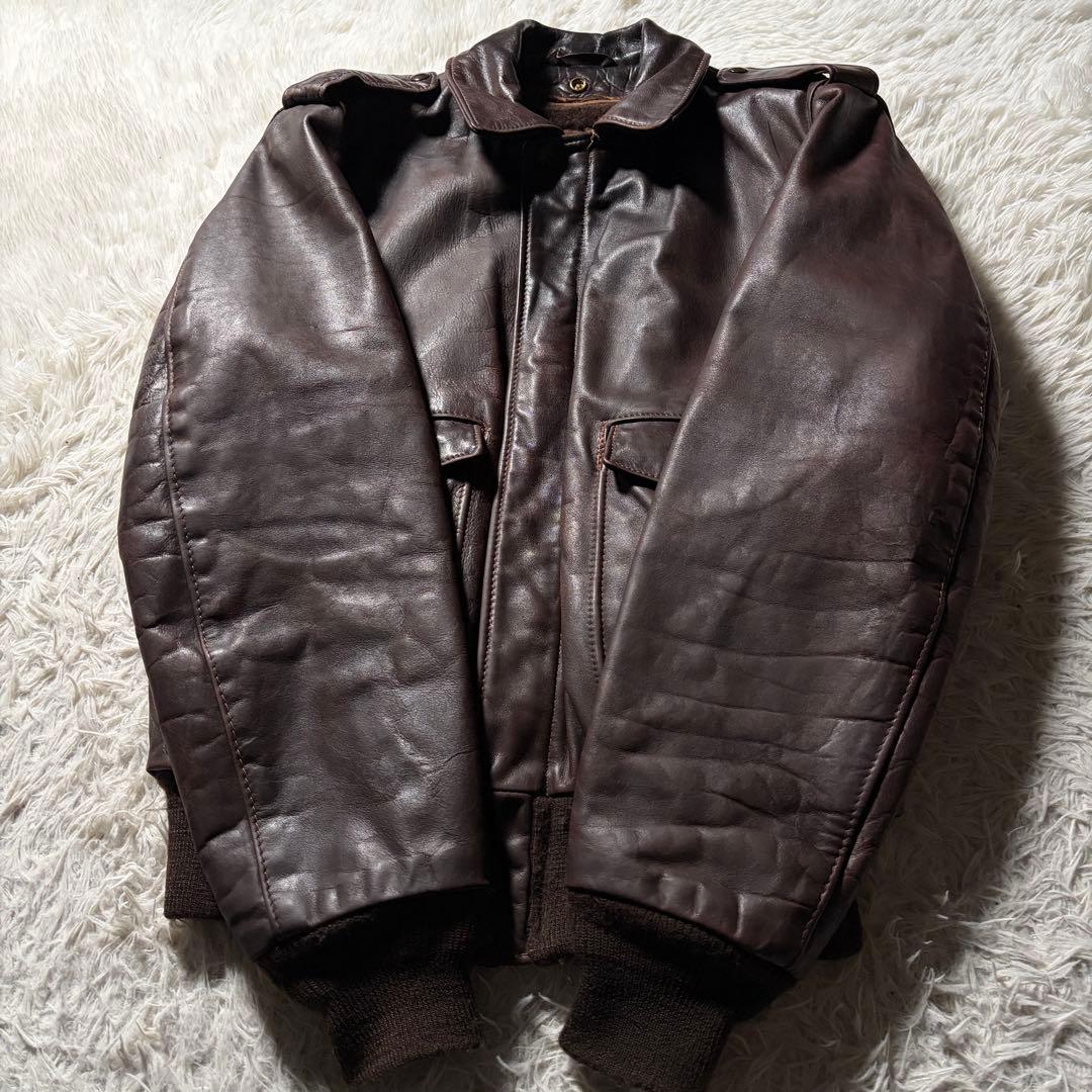 希少/40サイズ■✨schott フライトジャケット　G-1 ブラウン　USA製