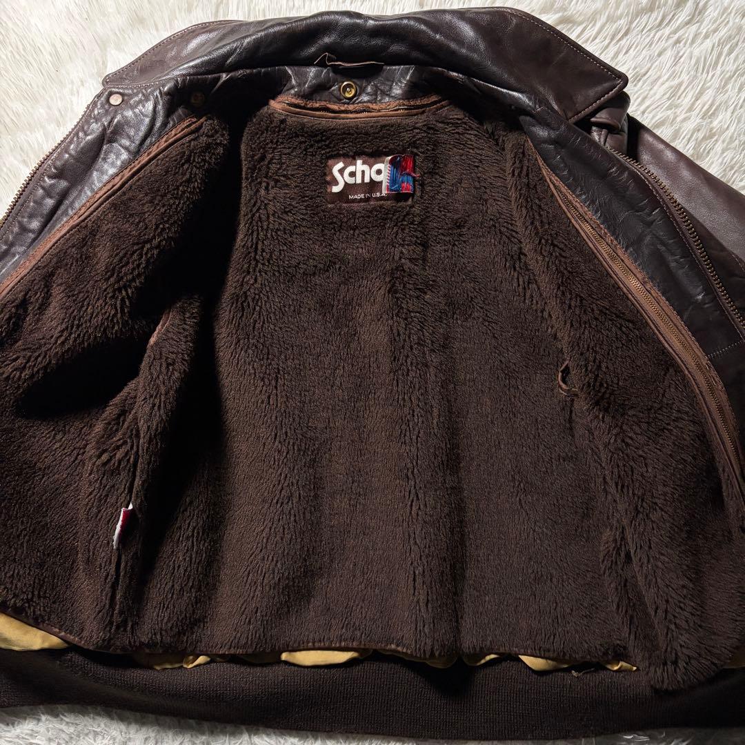 希少/40サイズ■✨schott フライトジャケット　G-1 ブラウン　USA製