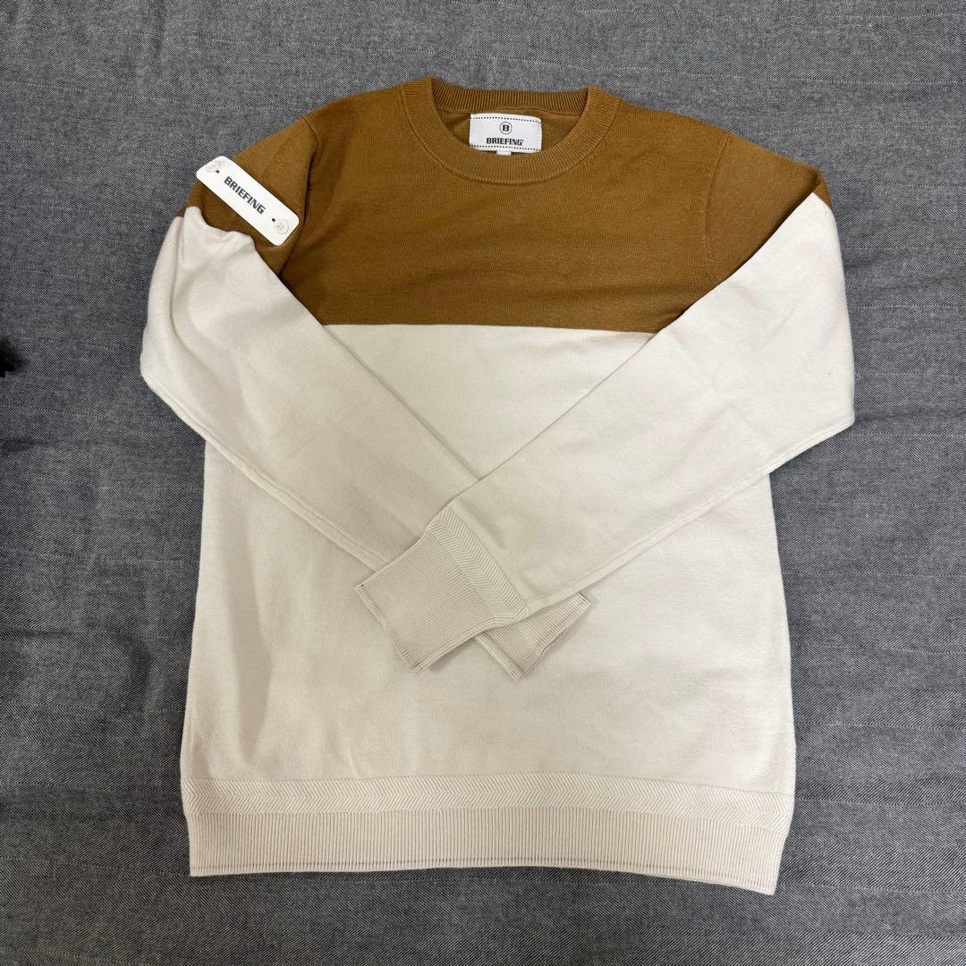 BRIEFING セーター XS ベージュ/ホワイト