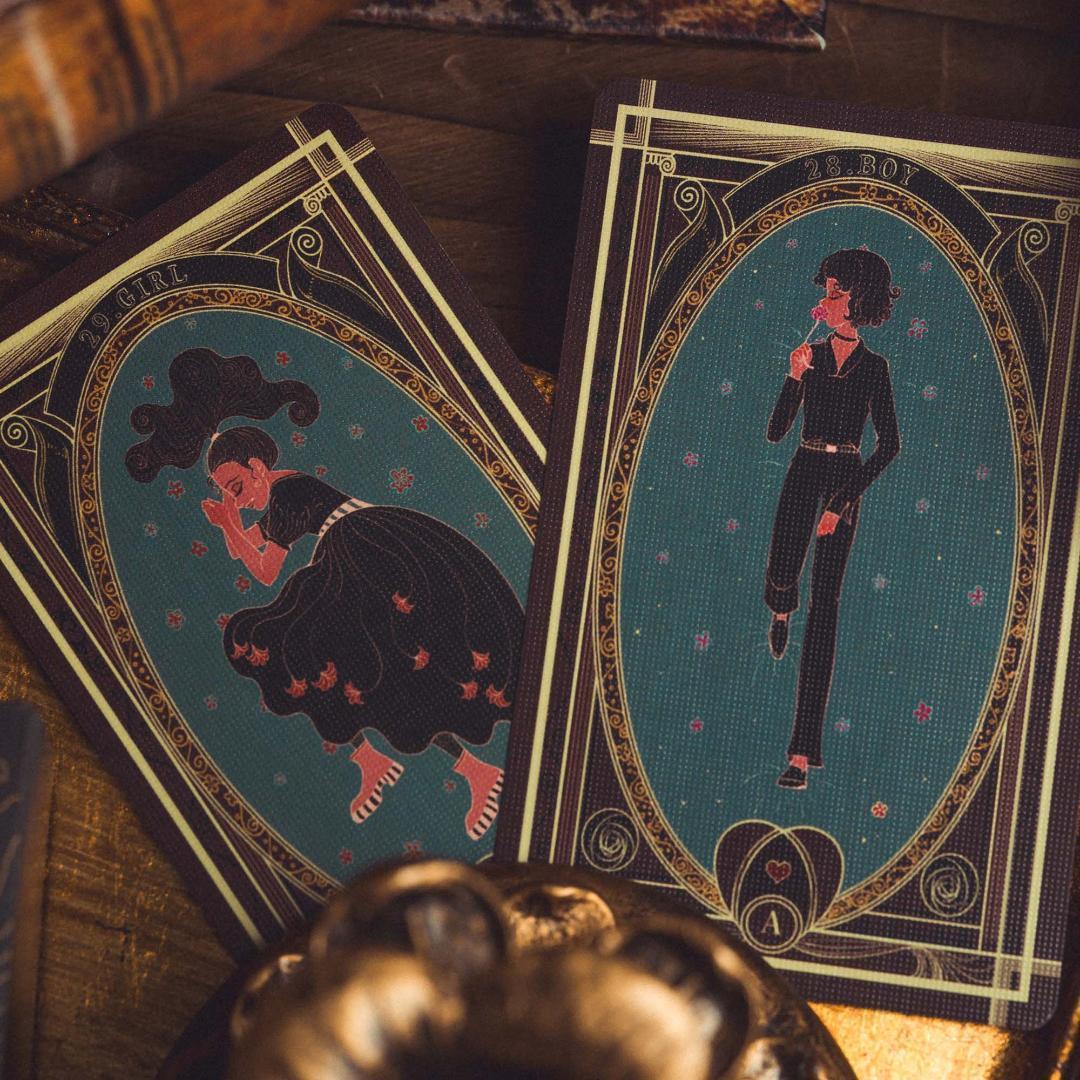 【正規品ルノルマンカード】ヴィンテージ＆エレガンスな夜会を描く美麗デッキ