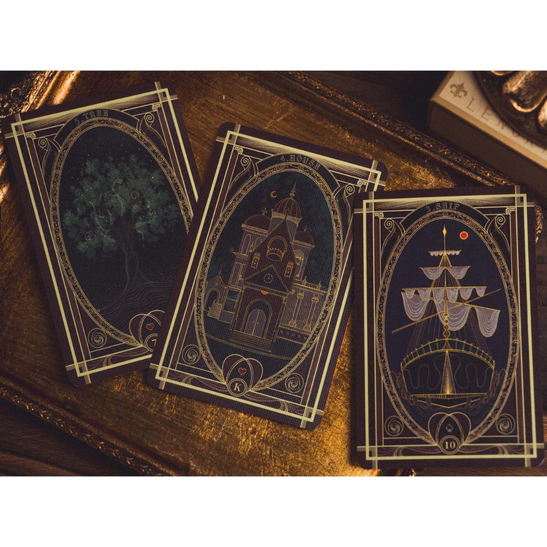 【正規品ルノルマンカード】ヴィンテージ＆エレガンスな夜会を描く美麗デッキ