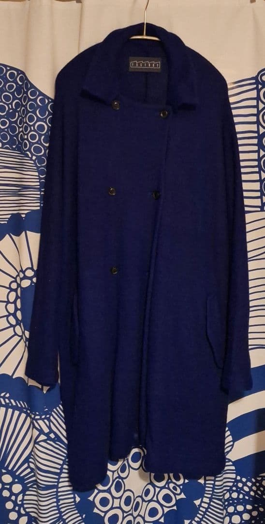 FACTORY　ファクトリー　足利　ウール ダブル コート ブルー