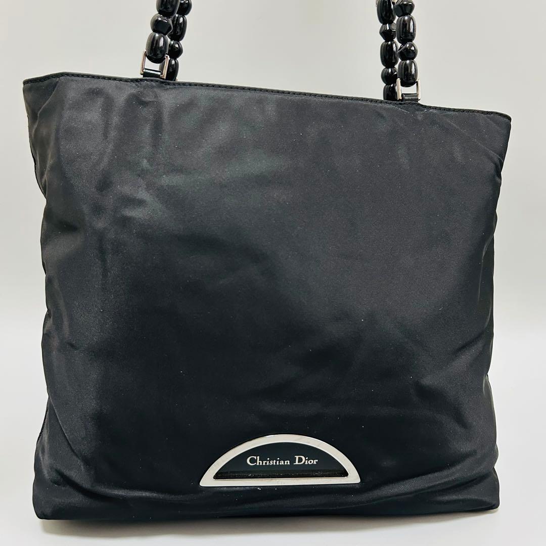 Dior クリスチャンディオール マリスパール トートバッグブラック系