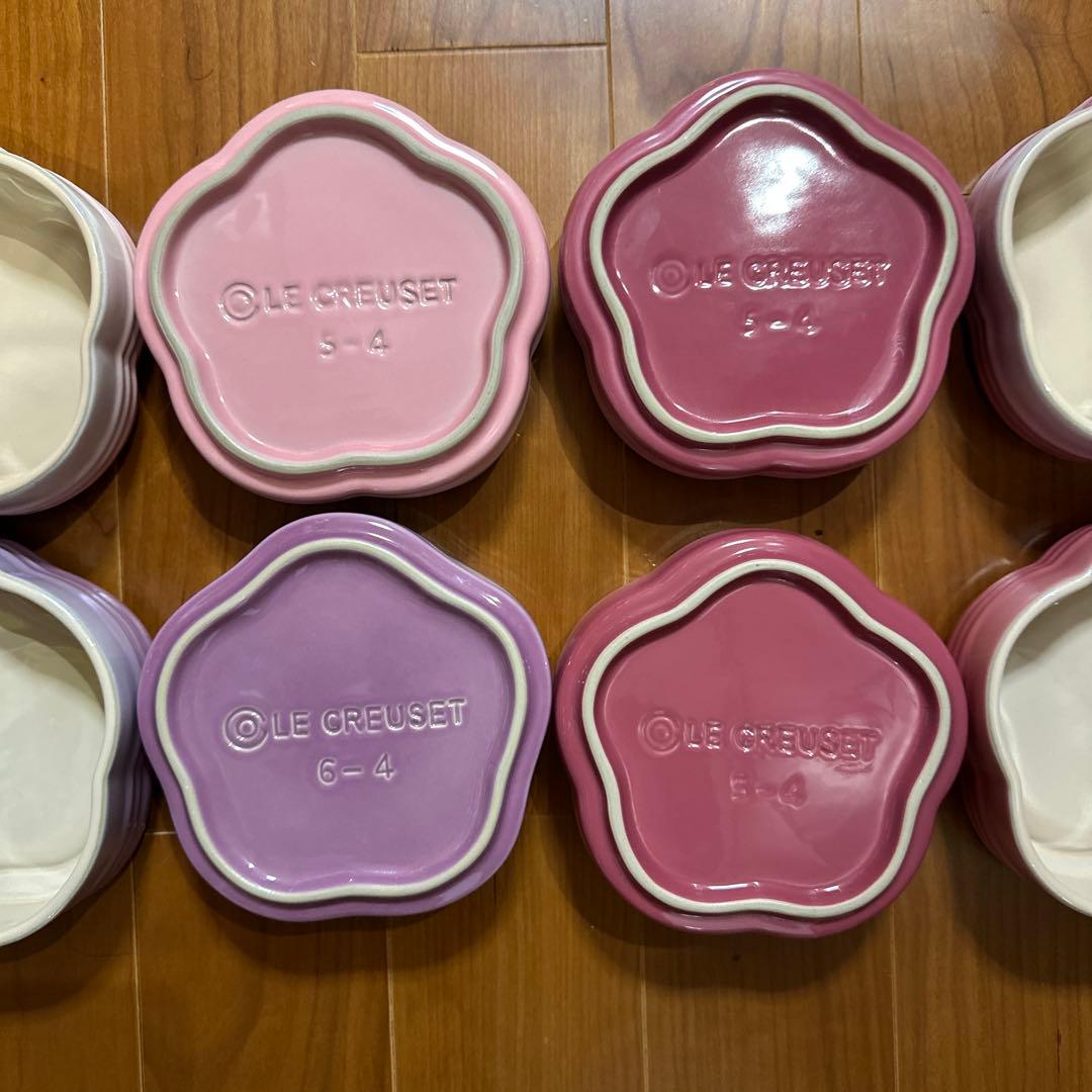 LE CREUSET スタッキングラムカン フルール 全色4個セット お重