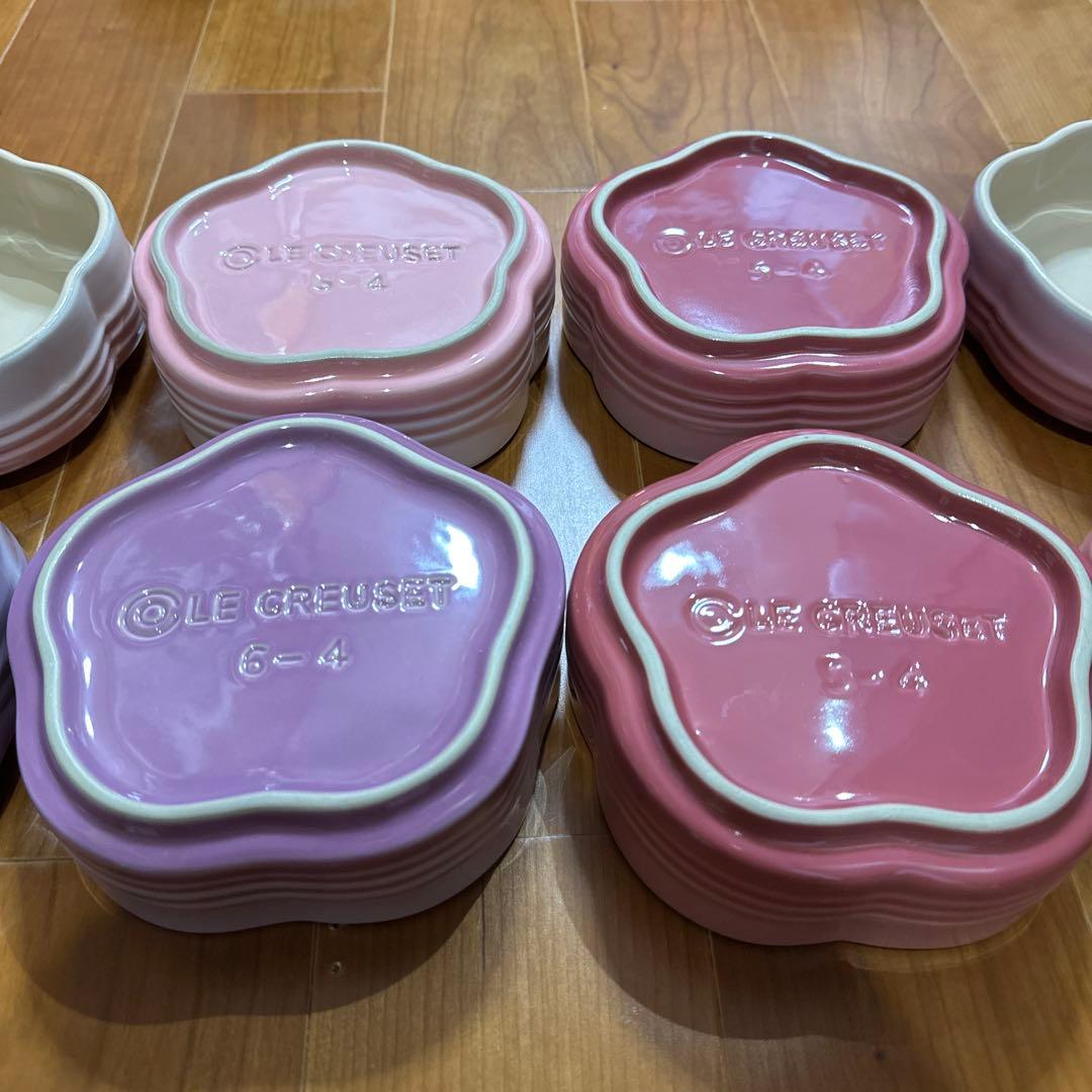 LE CREUSET スタッキングラムカン フルール 全色4個セット お重