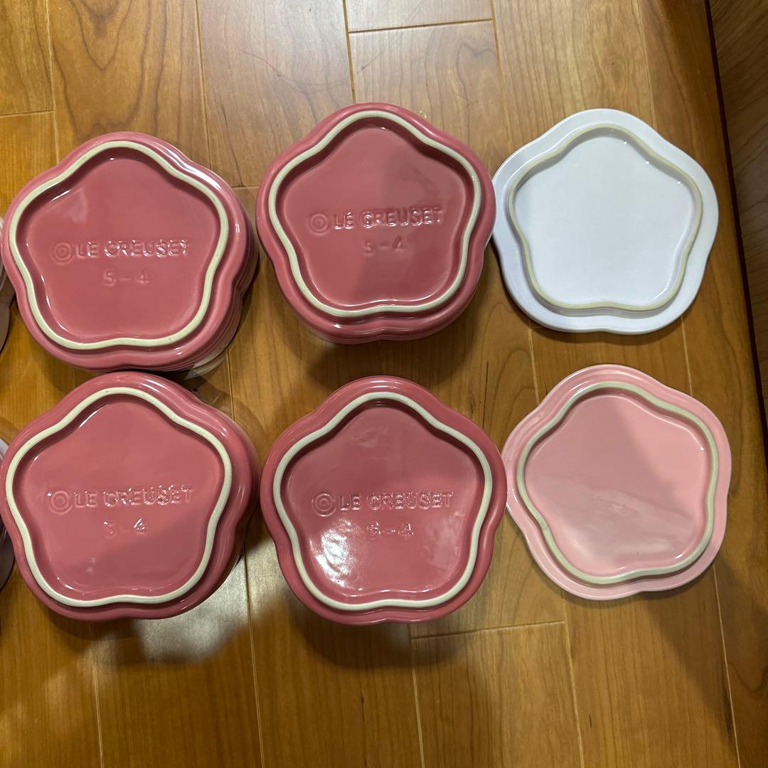 LE CREUSET スタッキングラムカン フルール 全色4個セット お重