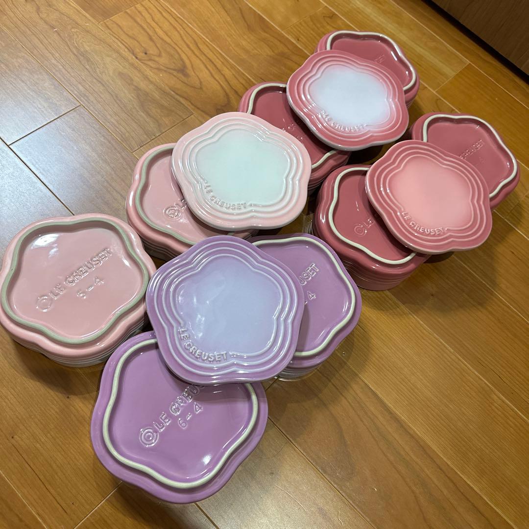 LE CREUSET スタッキングラムカン フルール 全色4個セット お重