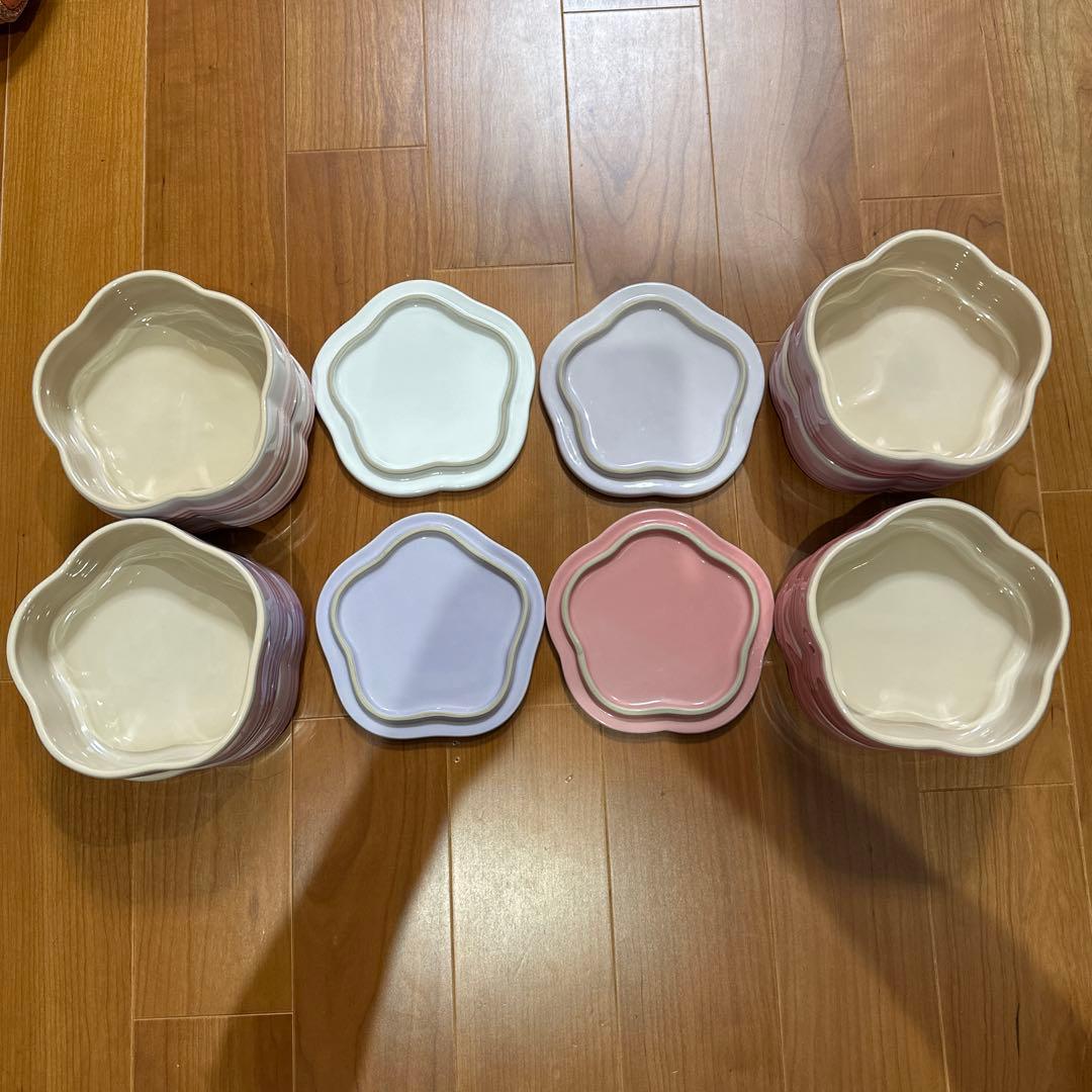 LE CREUSET スタッキングラムカン フルール 全色4個セット お重