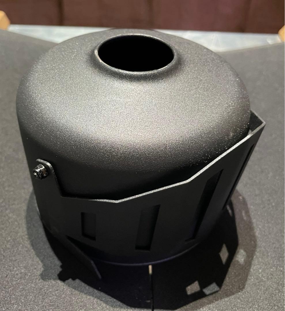 スノーピーク フォールディングトーチ アシモクラフツ 黒騎士OD缶カバーセット