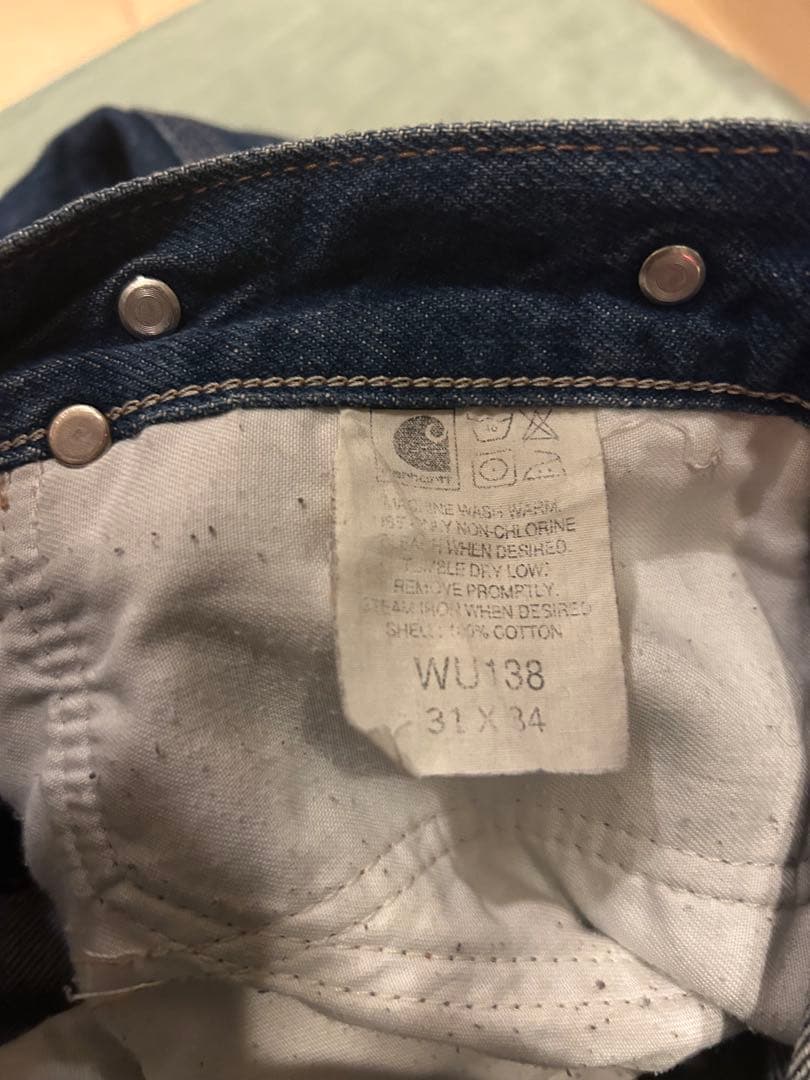 Carhartt ダブルニー 青