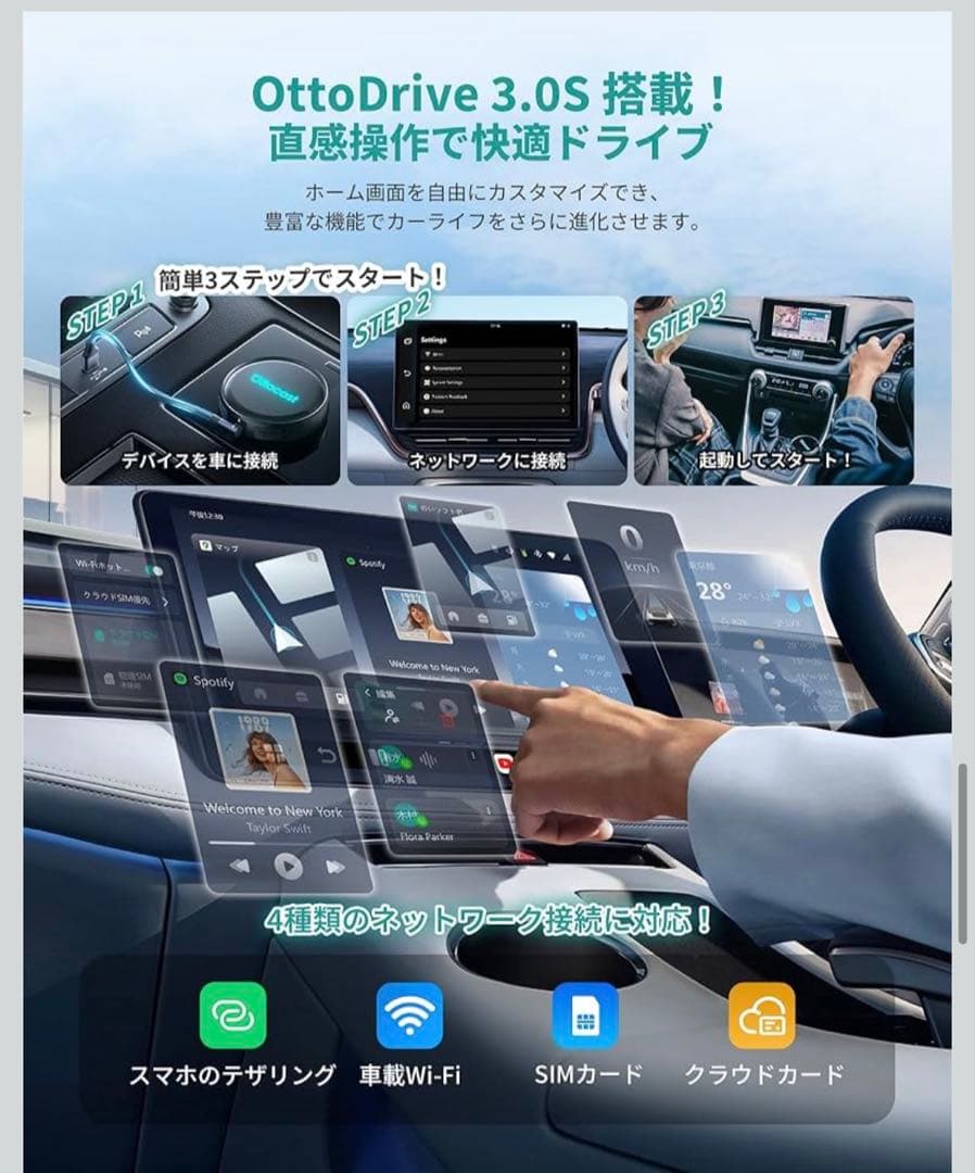 新品未使用品✨ オットキャストOttocast P3Pro OttoAibox