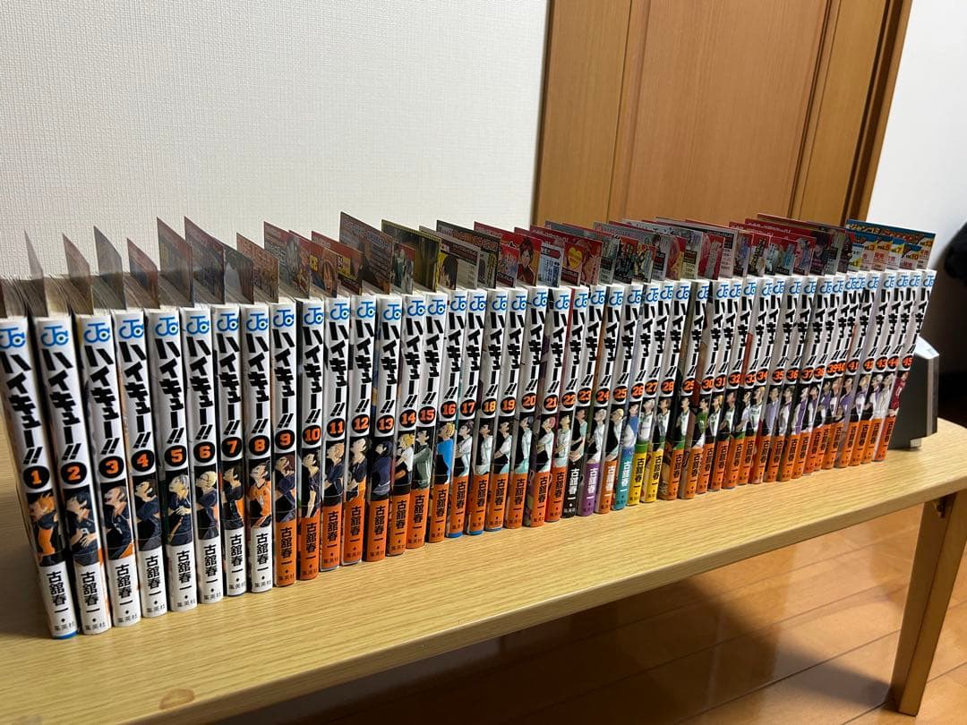 mizuzoo3【美品】ハイキュー！！ 全巻セット 初版 帯 ジャンパラ付
